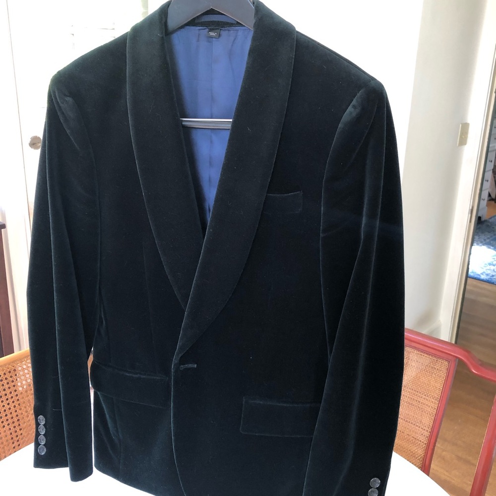 J. Crew Green Velvet Men's Blazer